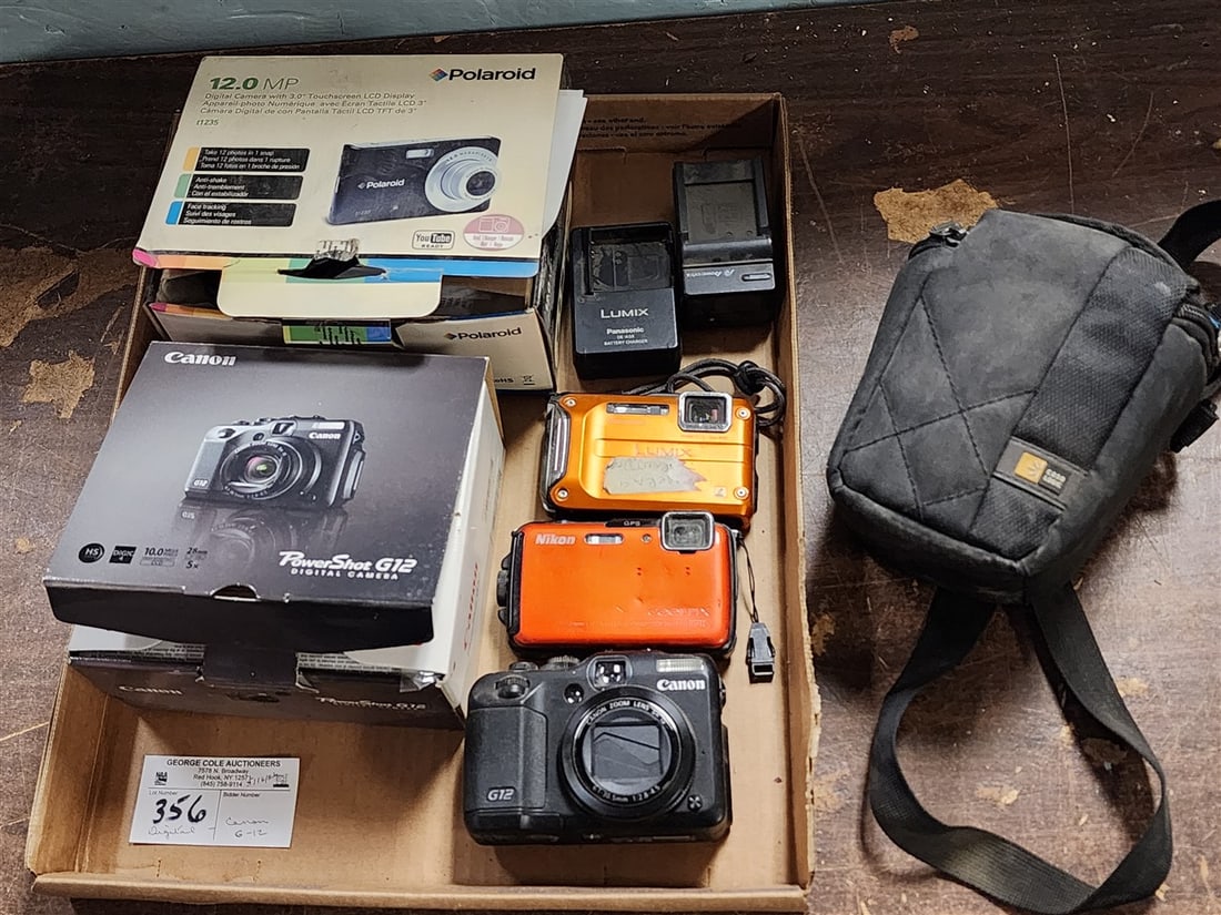 Tray Digital Cameras - Canon Power Shot G12, Panasonic Lumix, Nikon Cool Pix (1 of 3)