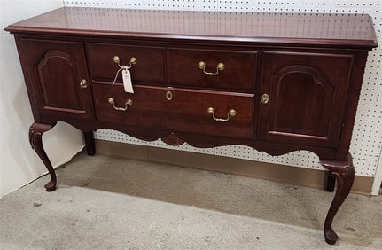 Ethan Allen Cherry QA Style Sideboard 34" H X 58 1/2" W X 18" D