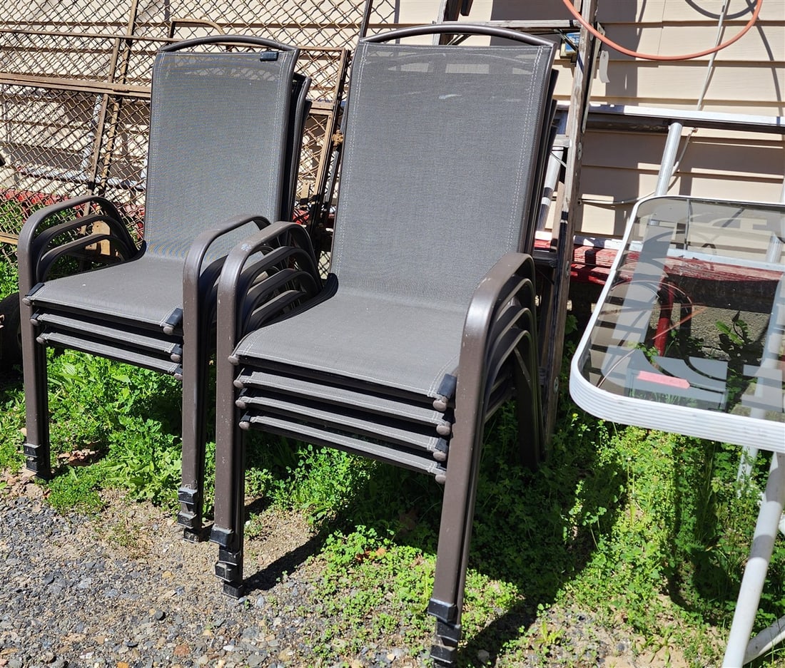 Sunbeam Patio Table 37 1/2" X 5' w/7 Chairs: Sunbeam Patio Table 37 1/2" X 5' w/7 Chairs