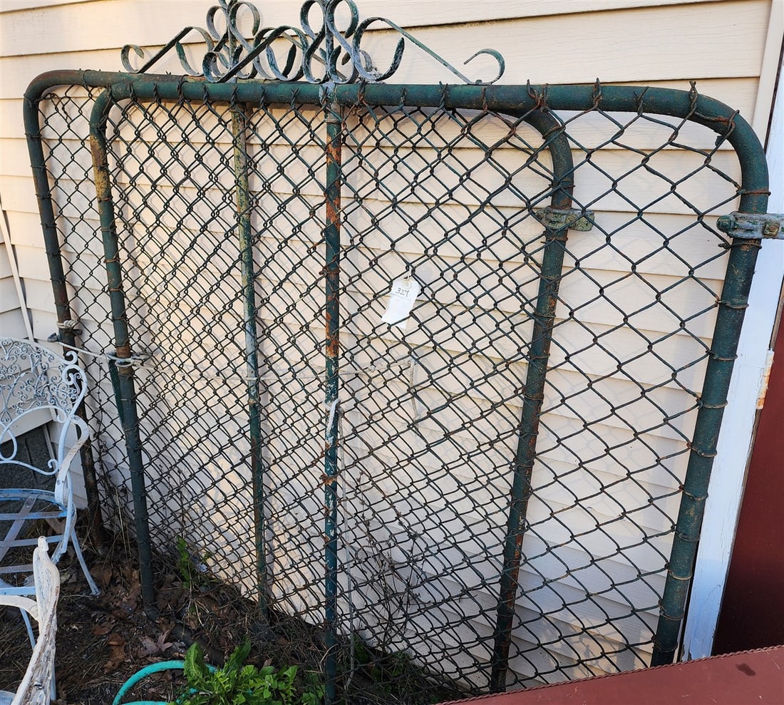 Pr. Wrought & Wire Gates 66 1/2" H X 56" W Ea. Panel: Pr. Wrought & Wire Gates 66 1/2" H X 56" W Ea. Panel
