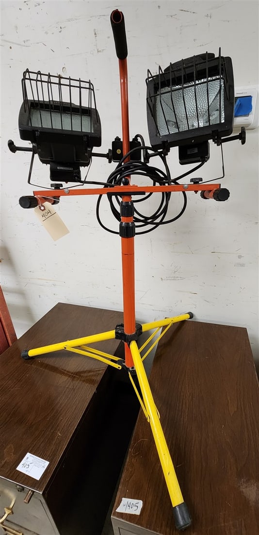Portable Dual Head Halogen Work Light: Portable Dual Head Halogen Work Light