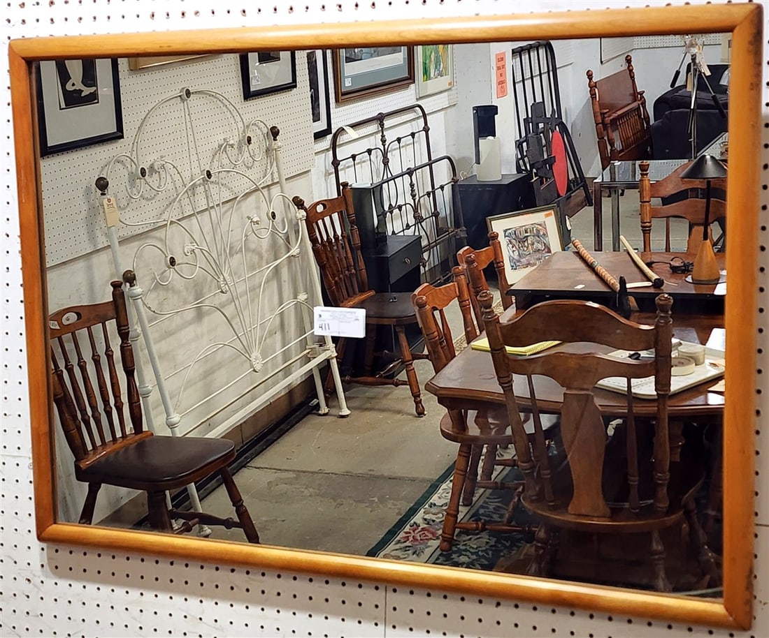 Maple Framed Mirror 29 1/2" X 41 1/2": Maple Framed Mirror 29 1/2" X 41 1/2"