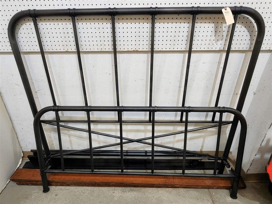 Crate & Barrel Iron Queen Bed 60" W X 54" H (1 of 3)
