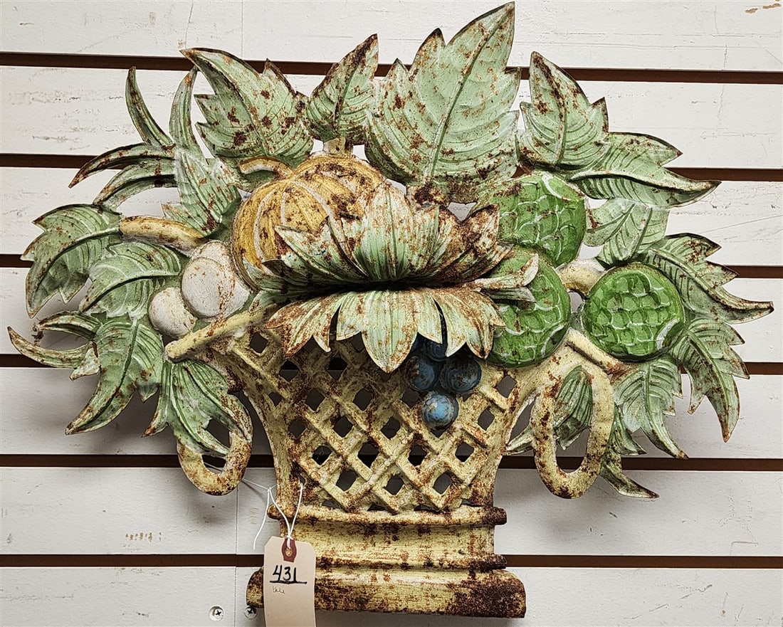 Decorative Tin Wall Ornament 17 1/2" X 21": Decorative Tin Wall Ornament 17 1/2" X 21"