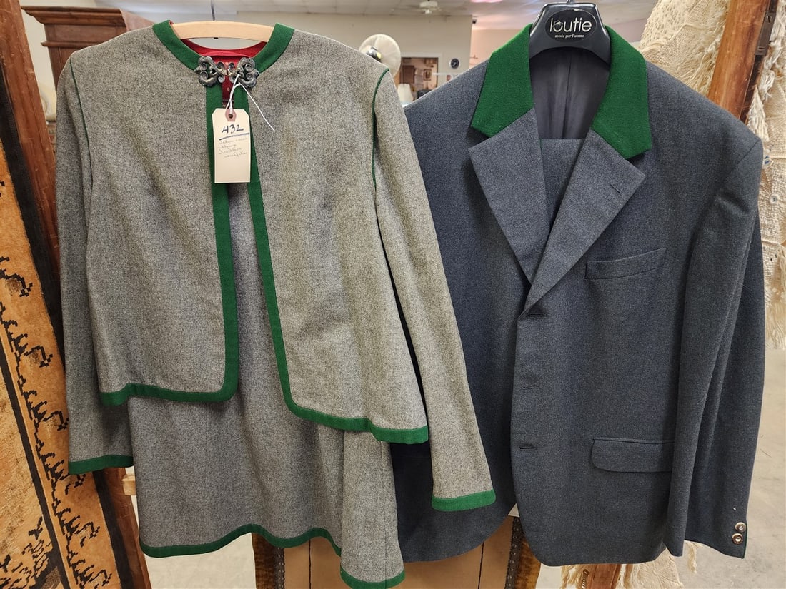 Women's Lodenbaur Alpine Style Trachton Outfit + Mens Krivanbc Trachton Outfit: Women's Lodenbaur Alpine Style Trachton Outfit + Mens Krivanbc Trachton Outfit