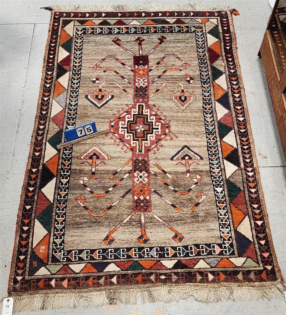 Tribal Rug 4'2" X 6'9" (1 of 2)