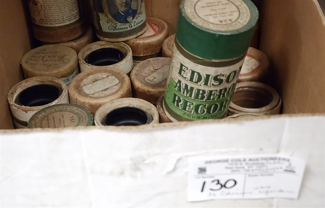 Bx 26 Edison Wax Cylinders (1 of 6)