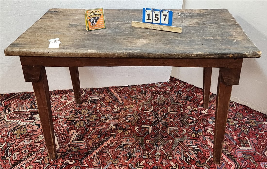 Primitive Work Table with Drop Leaf 28 1/2" H X 47" W X 30 1/2" D w/12" Drop Leaf: Primitive Work Table with Drop Leaf 28 1/2" H X 47" W X 30 1/2" D w/12" Drop Leaf