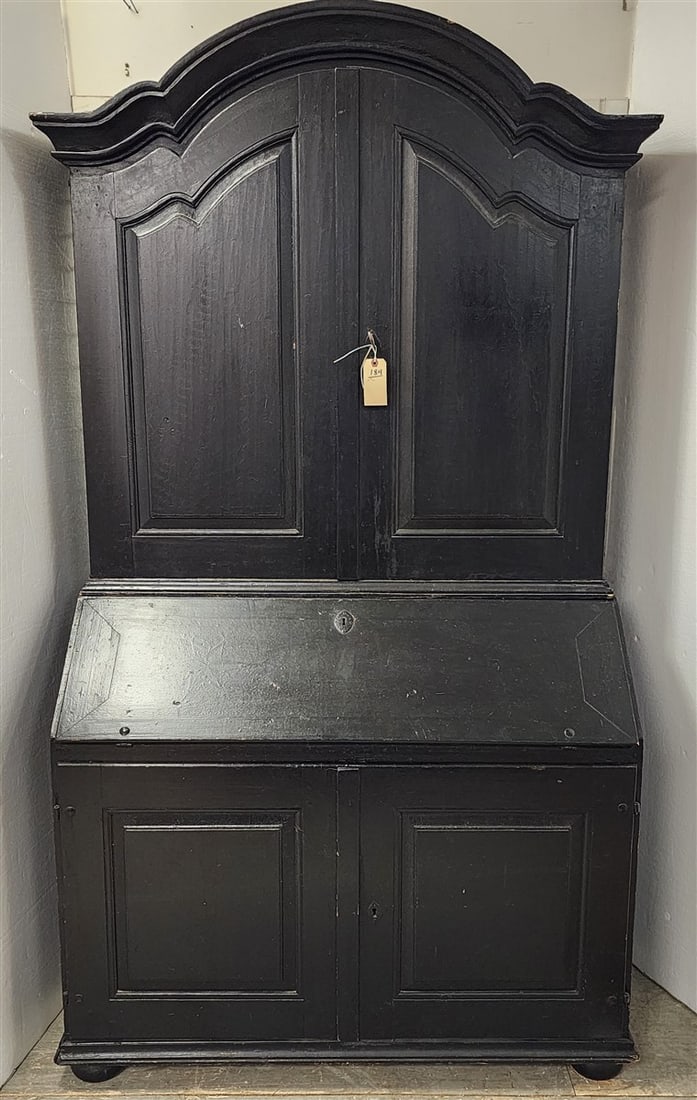 19th C Secretary Desk 86 1/2" H 4' W X 21 1/2" (1 of 5)