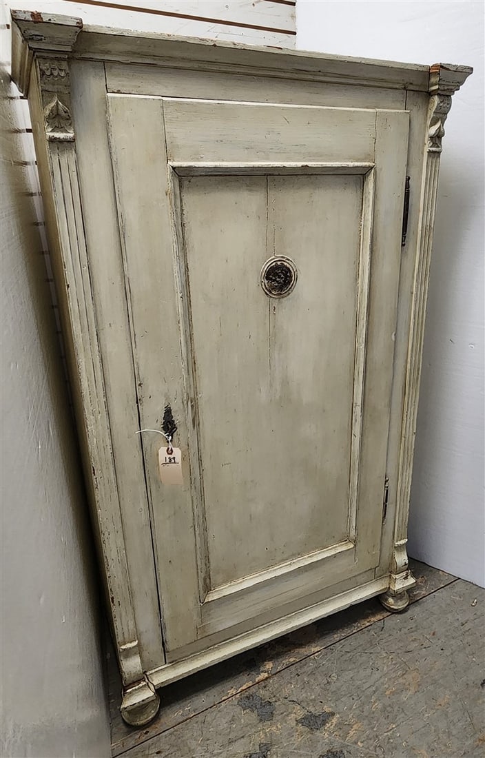 19th C 1 Door Cupboard 5' H X 36" W X 17 1/2" D (1 of 4)