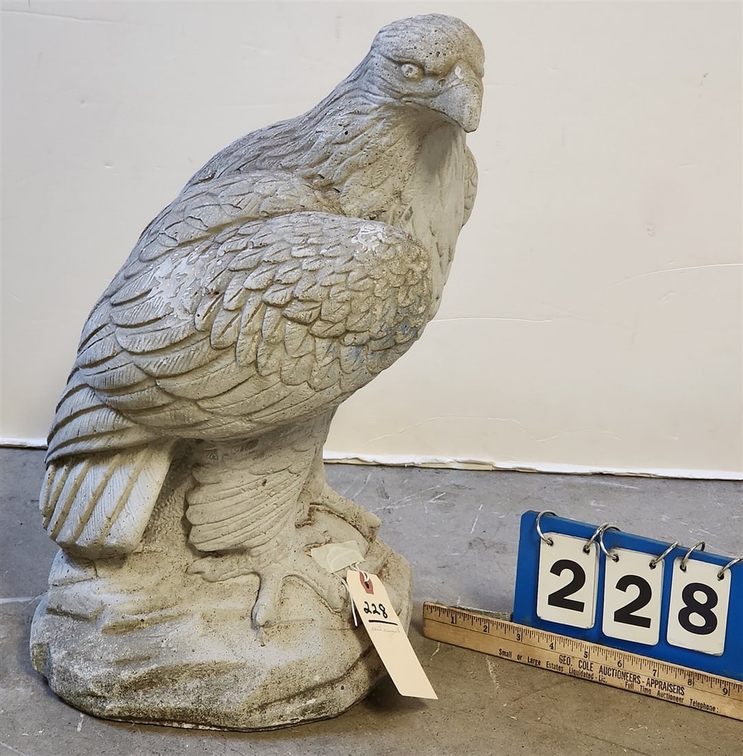 Cast Cement Eagle 19" H - 2
