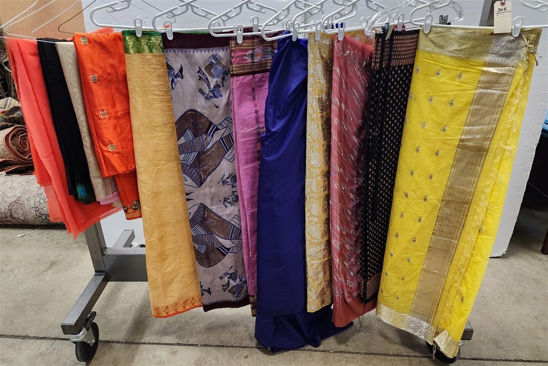 Lot 12 Silk Sarees: Lot 12 Silk Sarees