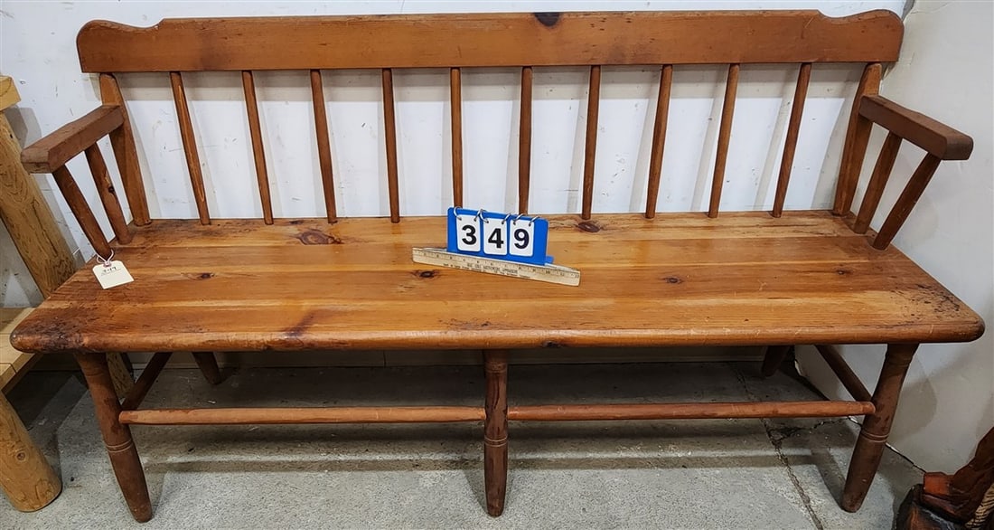 Pine Bench 32" H X 5' L X 16" D (1 of 2)