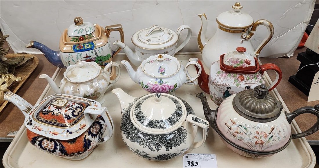 Tray 9 Teapots - 2