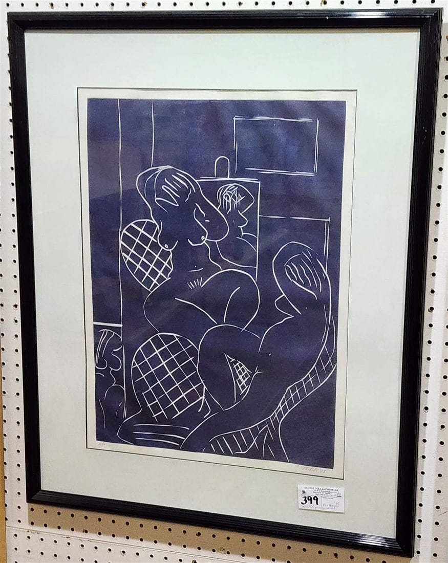 Artist Proof Framed Litho Pencil Sgnd Phillips 1975 23" X 17" w/Frame 31" X 25 1/2": Artist Proof Framed Litho Pencil Sgnd Phillips 1975 23" X 17" w/Frame 31" X 25 1/2"