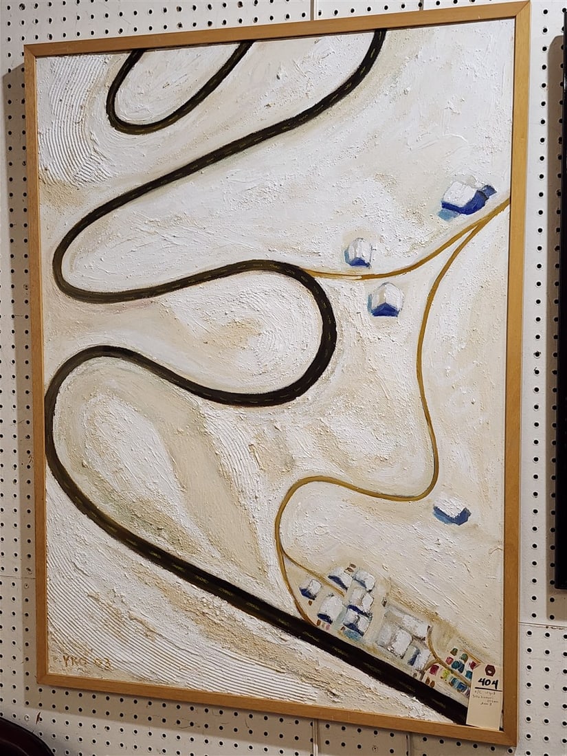 Framed O/C 'Cool' Sgnd Yoko Kamori Olsen 2003 30" X 40" w/Frame 41" X 31" Purchased at Ezair: Framed O/C 'Cool' Sgnd Yoko Kamori Olsen 2003 30" X 40" w/Frame 41" X 31" Purchased at Ezair Gallery, Maddison Ave, NY