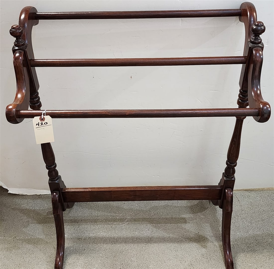 Cherry Towel Rack 3' H X 27" W X 15" D: Cherry Towel Rack 3' H X 27" W X 15" D