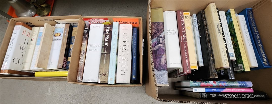 2 Boxes Of Books - Coffee Table Art Books + Cooking (1 of 5)