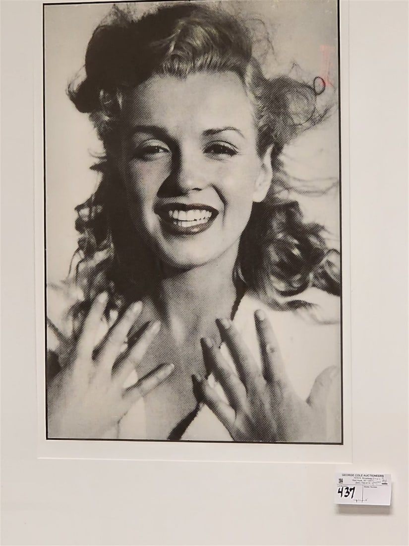Print Of Marilyn Monroe 'Norma Jean' 21" X 15" w/Frame 40" X 28": Print Of Marilyn Monroe 'Norma Jean' 21" X 15" w/Frame 40" X 28"