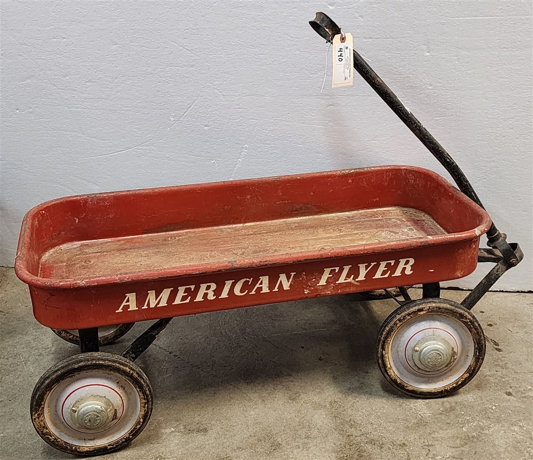Vintage American Flyer Toy Wagon 13 1/2" H X 38" L X 15 1/2" W (1 of 2)