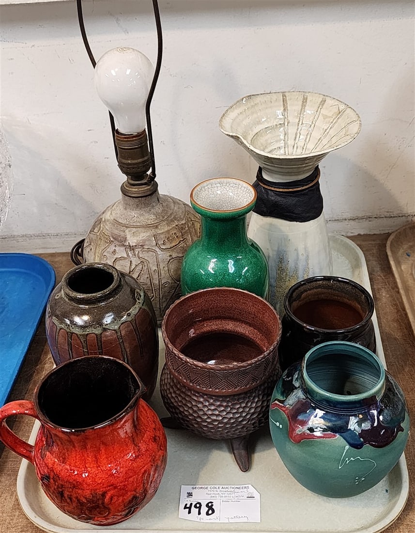 Tray 7 Pcs. Art Pottery: Tray 7 Pcs. Art Pottery