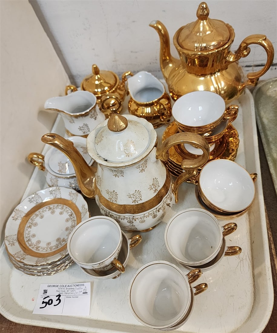 2 Porcelain Tea Sets: 2 Porcelain Tea Sets