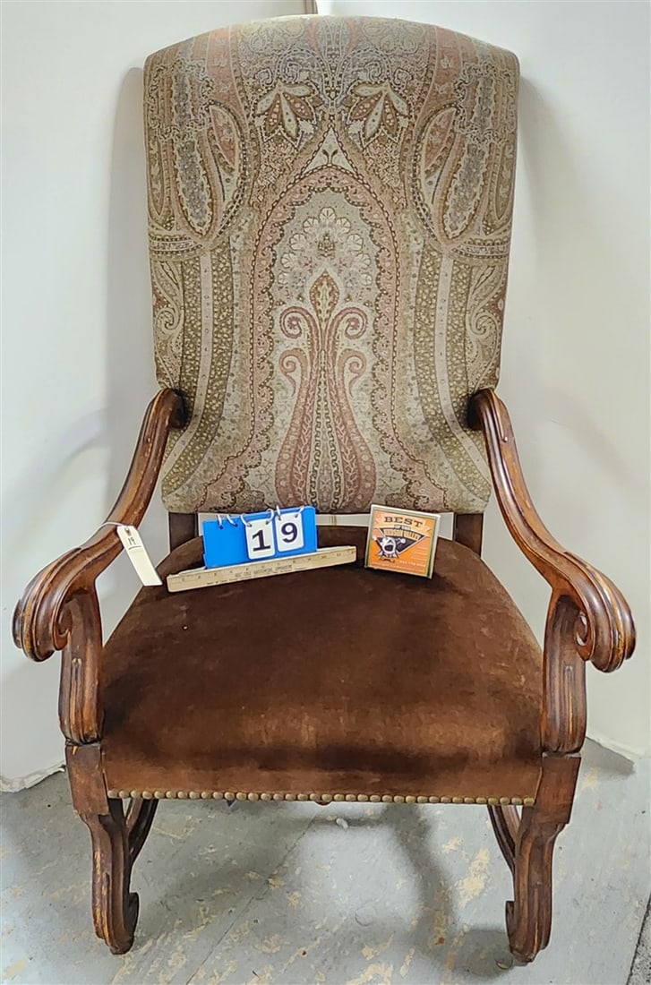 Ralph Lauren Upholstered Arm Chair 52" H X 28" W X 20" D (1 of 3)