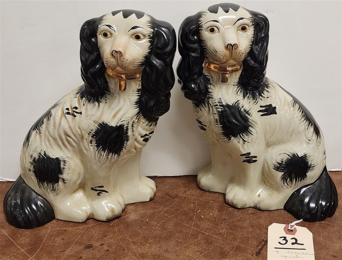 Pr. Stafforshire Spaniels 9 1/2" (1 of 2)