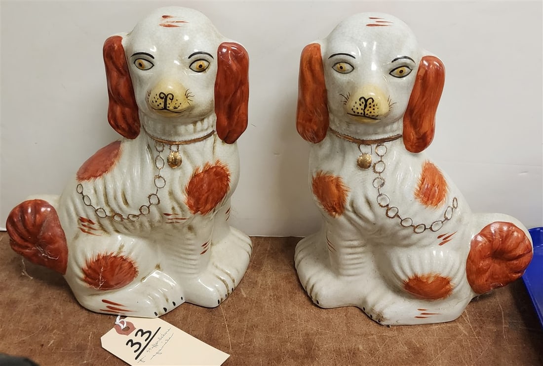 Pr. Stafforshire Spaniels 10" (1 of 2)