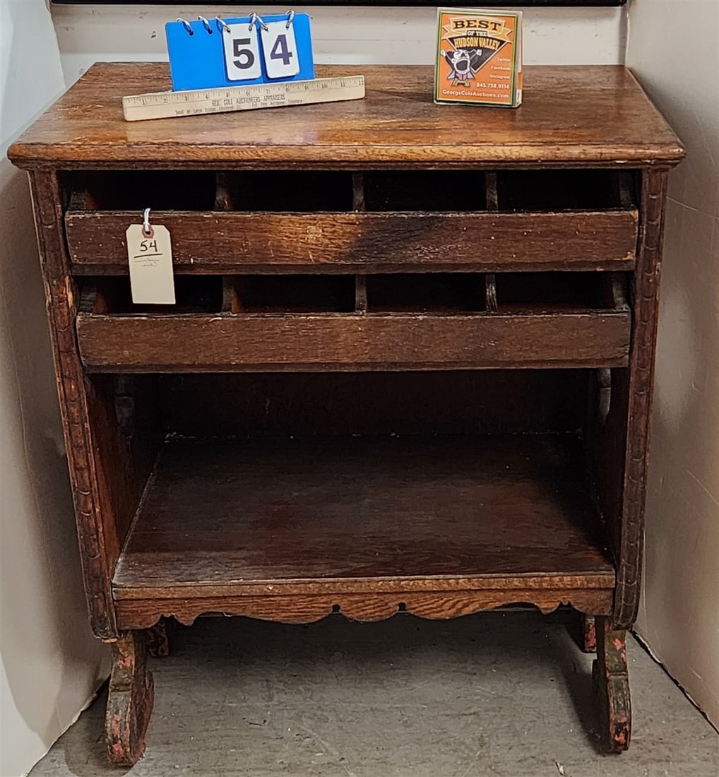 Vintage Oak 2 Drawer Cabinet 36" H X 30" W X 18" D: Vintage Oak 2 Drawer Cabinet 36" H X 30" W X 18" D