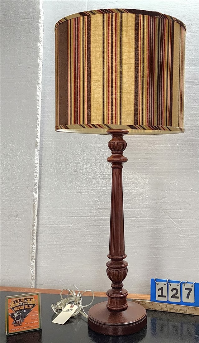 Mahogany Table Lamp 36" - 2