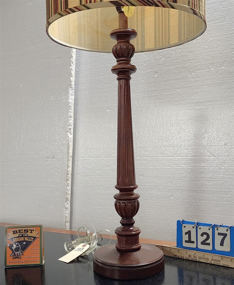 Mahogany Table Lamp 36" - 4
