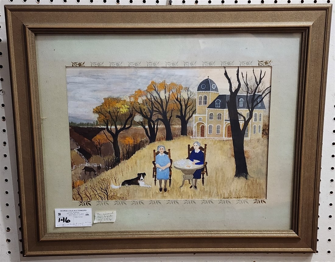 Framed Original Illustration Art Acrylic On Board Landscape Sgnd Alice + Martin Provensen 10 1/2" X (1 of 5)