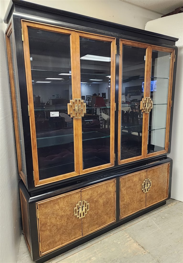 Century Chinhua China Cabinet 7' X 6' W X 17" D (1 of 5)