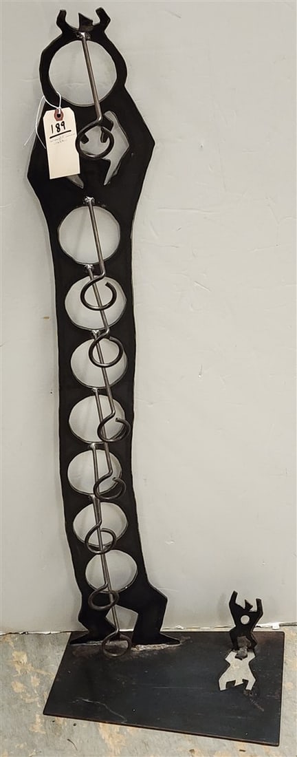 Wrought Wine Rack 45" H 16" W X 12" D (1 of 3)