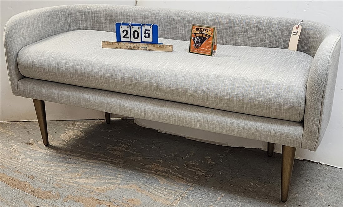 West Elm Upholstered Bench 23 1/2" H X 52" W X 16" D: West Elm Upholstered Bench 23 1/2" H X 52" W X 16" D