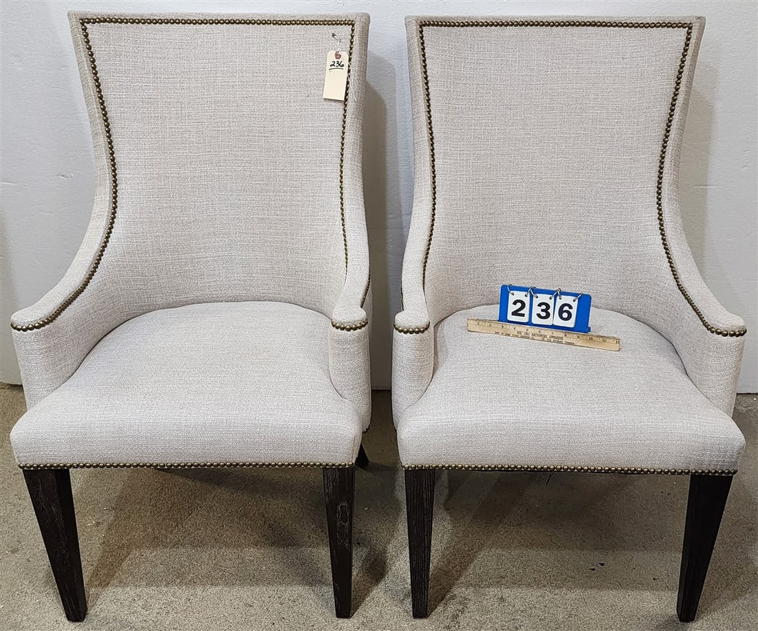 Pr. Club Chairs 42" H X 25" W X 21 X 25" D (1 of 7)