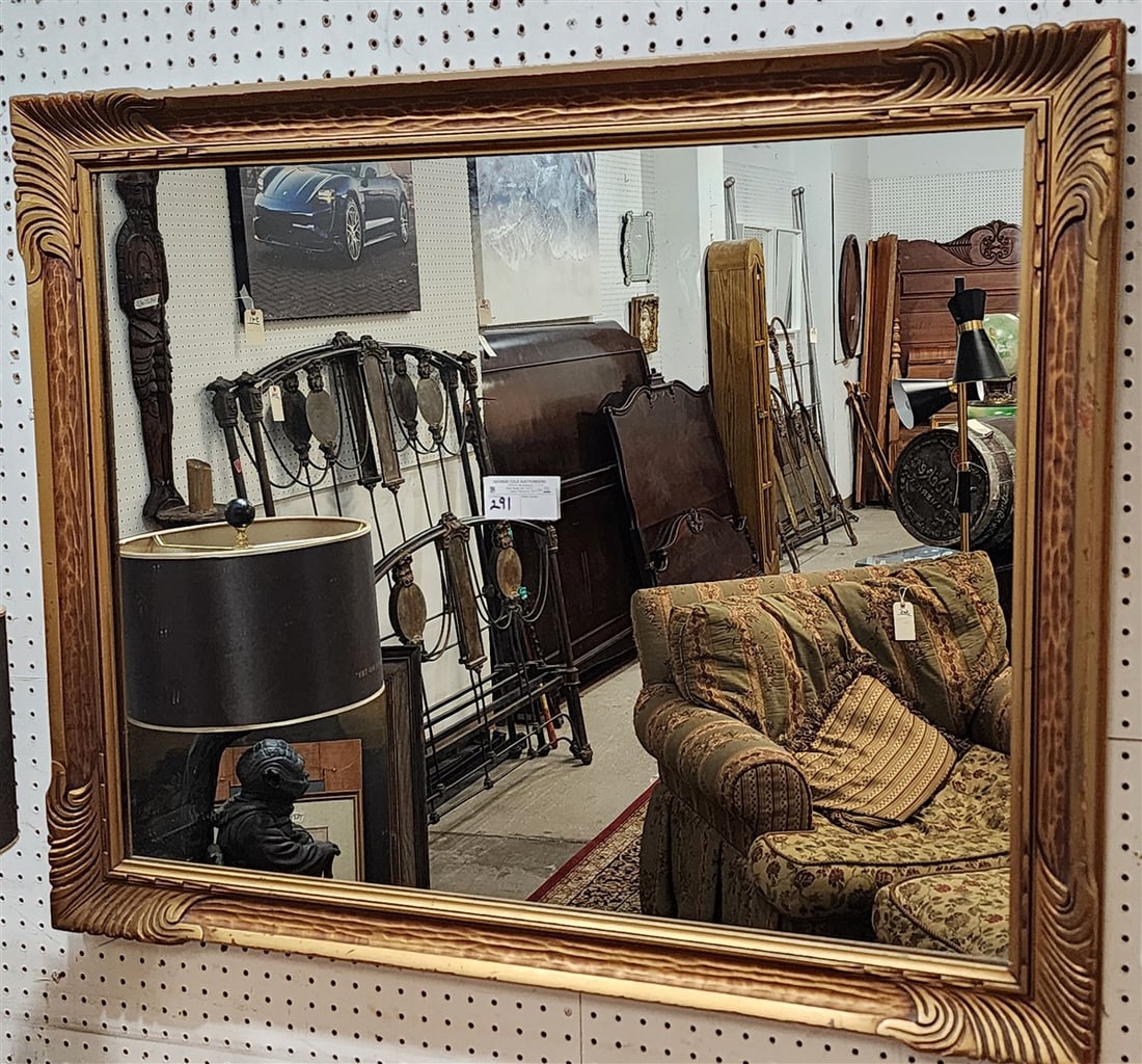 Gilt Framed Mirror 33" X 41" (1 of 5)