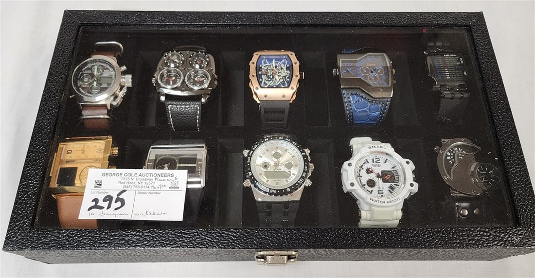 Case Of 10 Designer Wrist Watches (1 of 2)