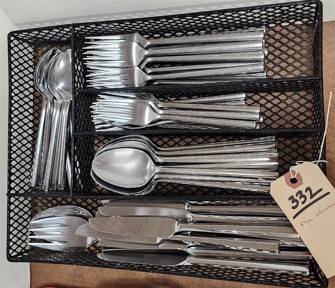 54 Pcs. Stainless Flatware Set: 54 Pcs. Stainless Flatware Set