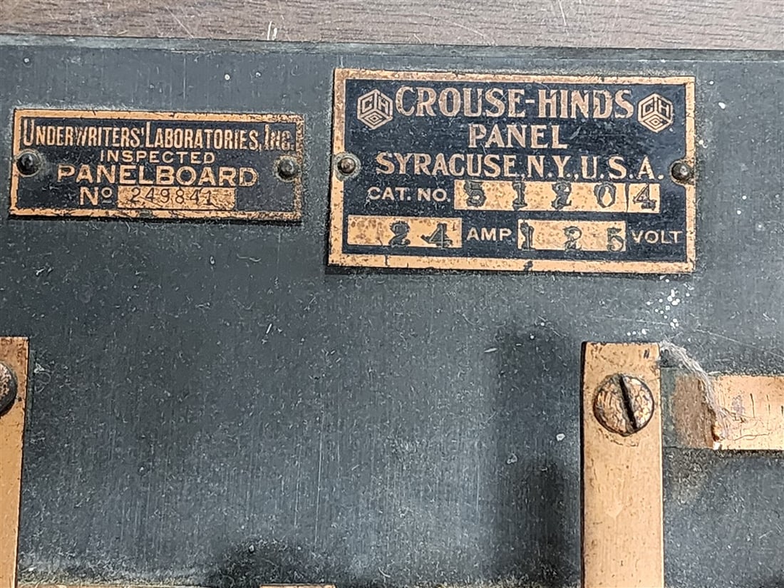 Crouse-Hinds Electric Knife Panel - 2