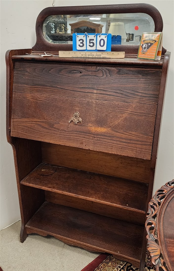 Vinatge Oak Larkin Desk 54" H X 30 1/4" W X 11 1/2" D (1 of 3)