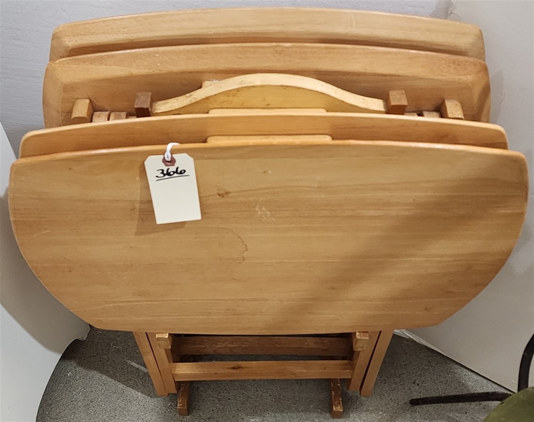 Stand 4 Folding TV Tables - 2