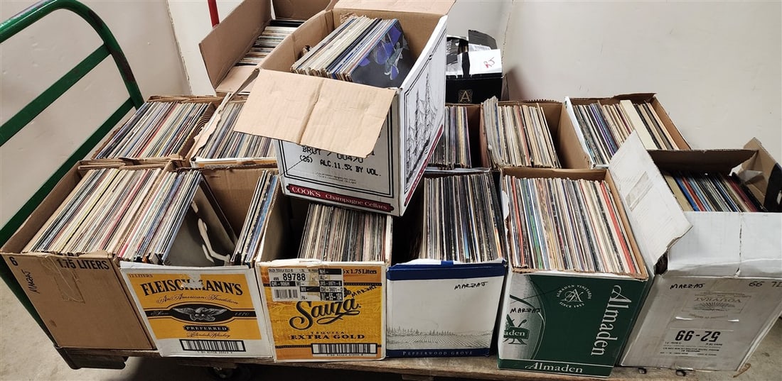 16 Bx's Of Records - A little Bit Of Everything! Incl. Classic Rock (1 of 2)