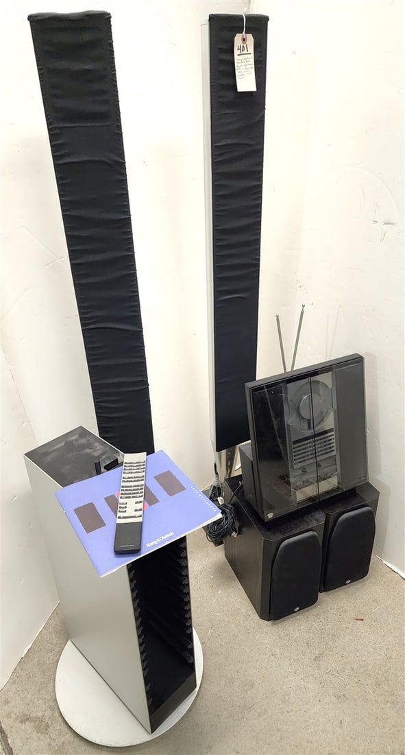 Pr. Bang & Olufsen Beolab 8000 Floor Standing Tower Speakers 53" H, Base - 6 3/4" + Beosystem 2500 (1 of 4)
