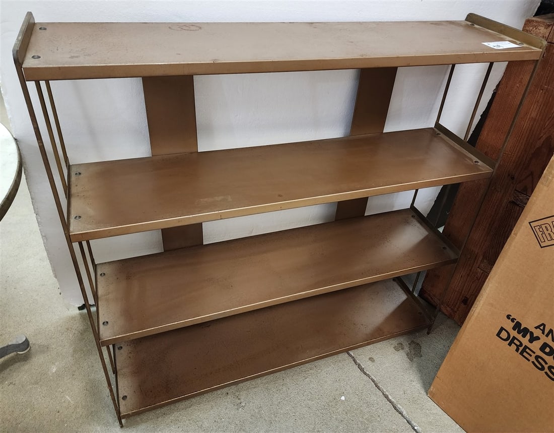 Metal 3 Tier Bookcases 36" H X 36 1/2" W X 9 1/2" D: Metal 3 Tier Bookcases 36" H X 36 1/2" W X 9 1/2" D
