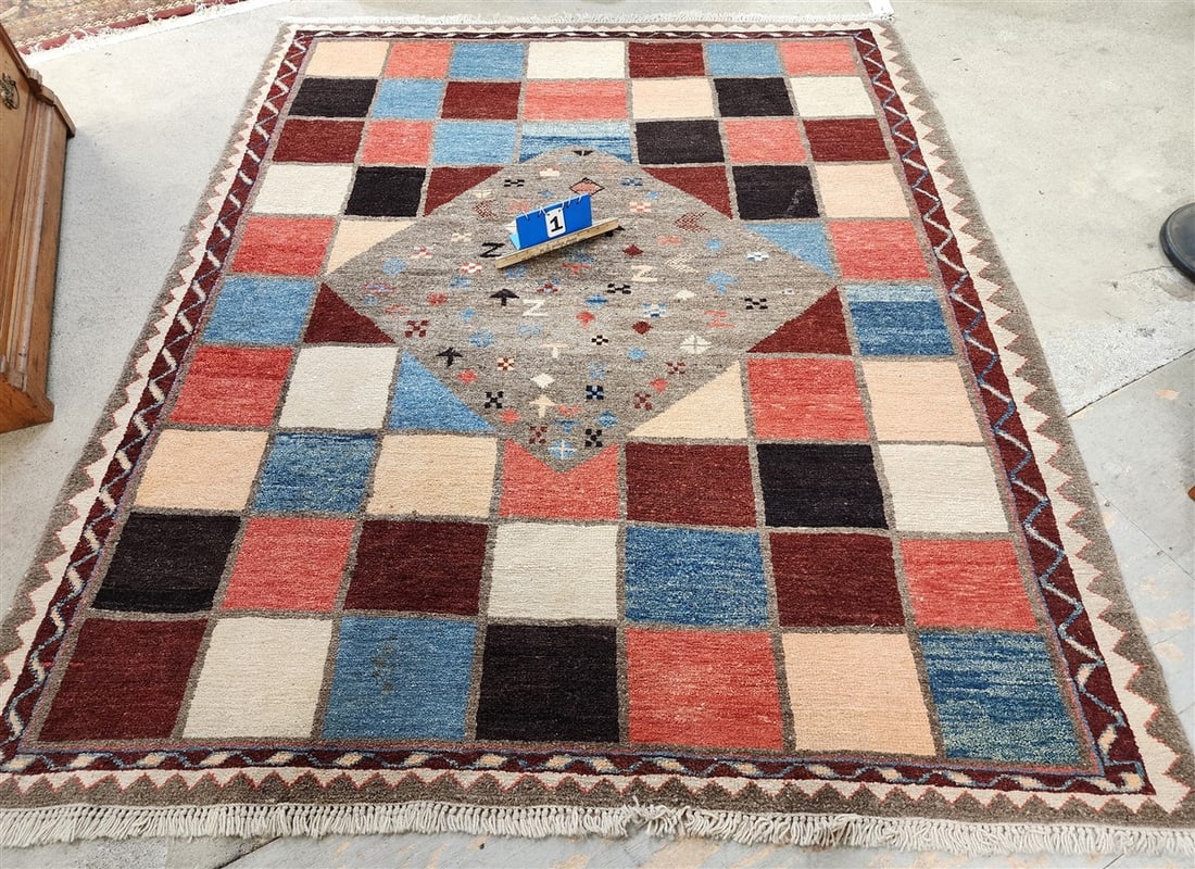 Tribal Rug 6'1" X 7'5": Tribal Rug 6'1" X 7'5"