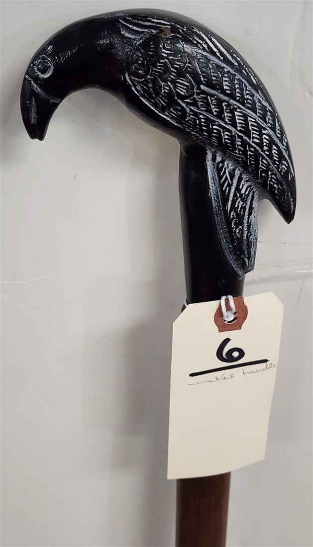 Cane w/Metal Bird Handle 39 1/2" (1 of 3)