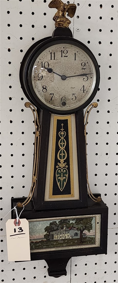 New Haven Banjo Clock 24" H X 8 1/2" W (1 of 6)