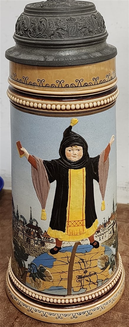 Mettlach Stein #2585 12" - 2